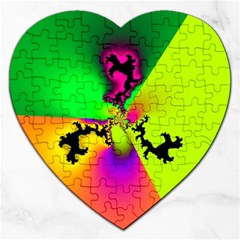 Creation Of Color Jigsaw Puzzle (heart)