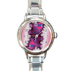 Liquid Roses Round Italian Charm Watch