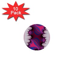 Liquid Roses 1  Mini Buttons (10 Pack) 