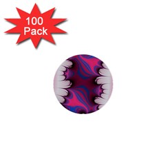 Liquid Roses 1  Mini Buttons (100 Pack) 