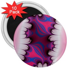 Liquid Roses 3  Magnets (10 Pack) 