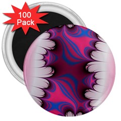 Liquid Roses 3  Magnets (100 Pack)