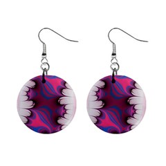 Liquid Roses Mini Button Earrings