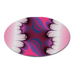 Liquid Roses Oval Magnet