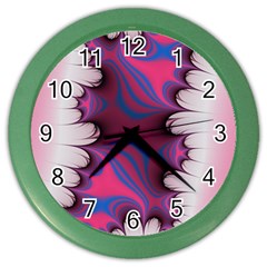 Liquid Roses Color Wall Clocks