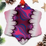 Liquid Roses Snowflake Ornament (2-Side) Front