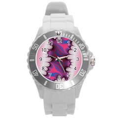 Liquid Roses Round Plastic Sport Watch (l) by TRENDYcouture