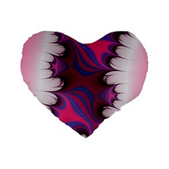 Liquid Roses Standard 16  Premium Heart Shape Cushions by TRENDYcouture