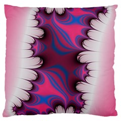 Liquid Roses Large Flano Cushion Case (two Sides)