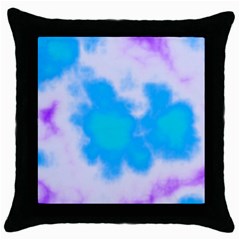 Blue And Purple Clouds Throw Pillow Case (black)