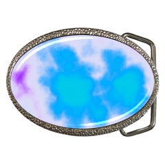 Blue And Purple Clouds Belt Buckles