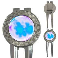 Blue And Purple Clouds 3-in-1 Golf Divots by TRENDYcouture