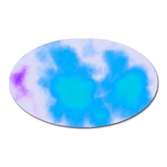 Blue And Purple Clouds Oval Magnet by TRENDYcouture