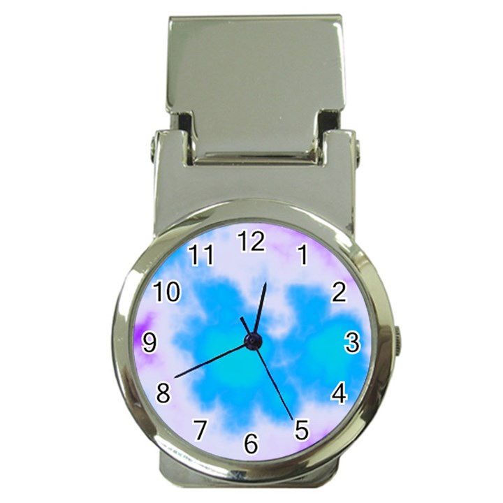 Blue And Purple Clouds Money Clip Watches