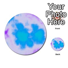 Blue And Purple Clouds Multi-purpose Cards (round)  by TRENDYcouture