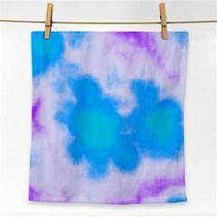 Blue And Purple Clouds Face Towel by TRENDYcouture