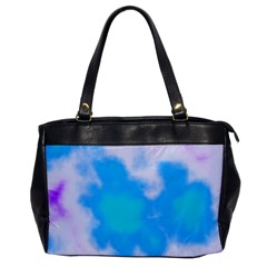 Blue And Purple Clouds Office Handbags