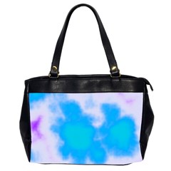 Blue And Purple Clouds Office Handbags (2 Sides) 