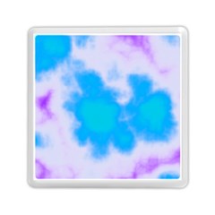 Blue And Purple Clouds Memory Card Reader (square) 