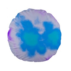 Blue And Purple Clouds Standard 15  Premium Round Cushions