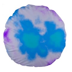 Blue And Purple Clouds Large 18  Premium Round Cushions