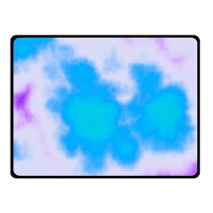 Blue And Purple Clouds Double Sided Fleece Blanket (small) 