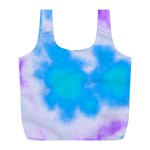 Blue And Purple Clouds Full Print Recycle Bags (L)  Front