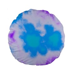 Blue And Purple Clouds Standard 15  Premium Flano Round Cushions