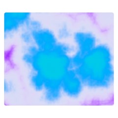 Blue And Purple Clouds Double Sided Flano Blanket (small) 