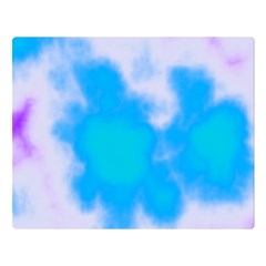 Blue And Purple Clouds Double Sided Flano Blanket (large) 