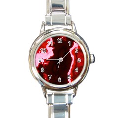 Crimson Sky Round Italian Charm Watch by TRENDYcouture