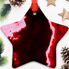 Crimson Sky Ornament (star)  by TRENDYcouture