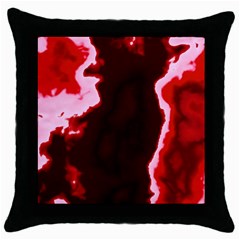 Crimson Sky Throw Pillow Case (black)