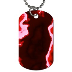 Crimson Sky Dog Tag (one Side)