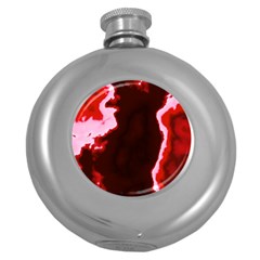 Crimson Sky Round Hip Flask (5 Oz) by TRENDYcouture