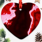 crimson sky Heart Ornament (2 Sides) Front