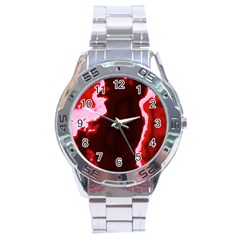 Crimson Sky Stainless Steel Analogue Watch by TRENDYcouture