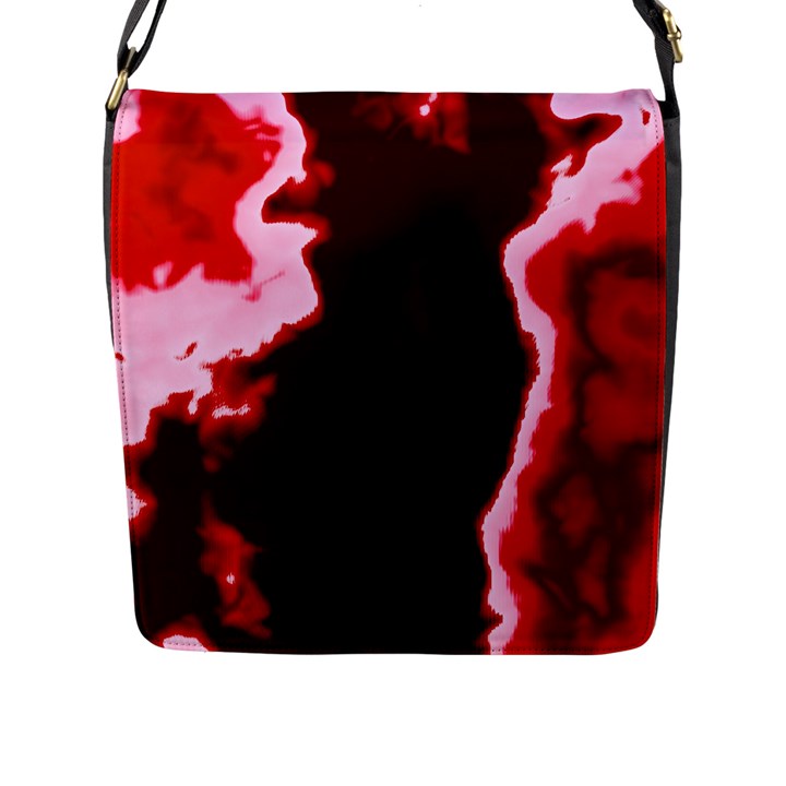 crimson sky Flap Messenger Bag (L) 