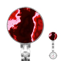 Crimson Sky Stainless Steel Nurses Watch by TRENDYcouture