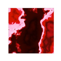 Crimson Sky Small Satin Scarf (square)