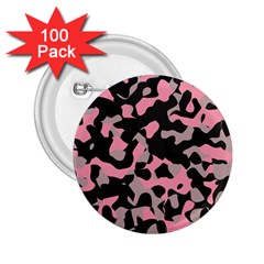 Kitty Camo 2 25  Buttons (100 Pack) 