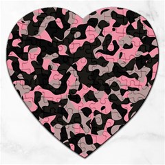 Kitty Camo Jigsaw Puzzle (heart)