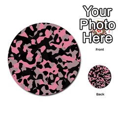 Kitty Camo Multi-purpose Cards (round)  by TRENDYcouture