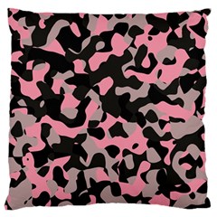 Kitty Camo Large Flano Cushion Case (two Sides) by TRENDYcouture