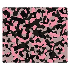 Kitty Camo Double Sided Flano Blanket (small) 