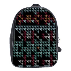 Triangles                                                                               			school Bag (large)