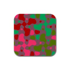 Spots                                                                                			rubber Square Coaster (4 Pack