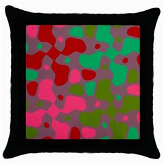 Spots                                                                                			throw Pillow Case (black)