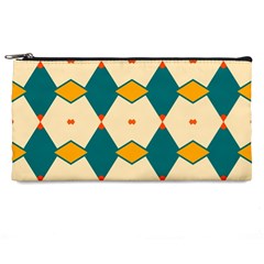 Blue Yellow Rhombus Pattern                                                                                 	pencil Case