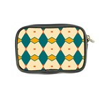 Blue yellow rhombus pattern                                                                                 	Coin Purse Back